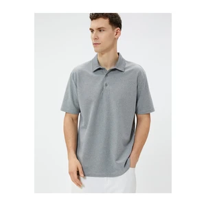 Koton Polo T-Shirt with Short Sleeves and Buttons Cotton