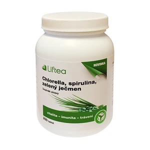 Liftea Chlorela, spirulina, zelený ječmen 250 tablet