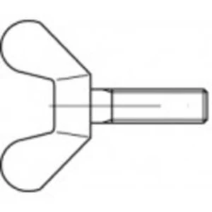 Krídlové skrutky TOOLCRAFT 106389 M16 DIN 316 60 mm temperovaná liatina 10 ks