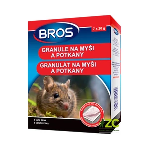 Granule na myši, potkany BROS 140g