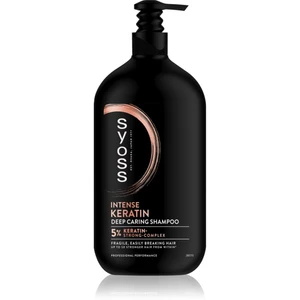 Syoss Keratin Blue Lotos posilňujúci šampón proti lámavosti vlasov 750 ml