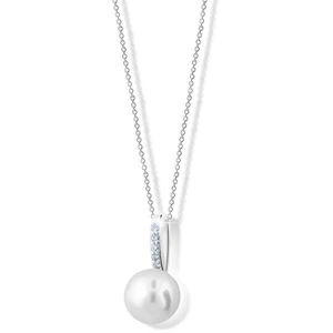 Cutie Jewellery Exkluzivní přívěsek z bílého zlata s pravou perlou a zirkony Z6309-3166-40-10-X-2