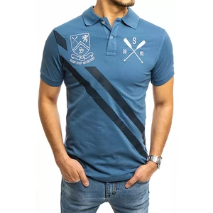 Men's blue polo shirt Dstreet PX0365