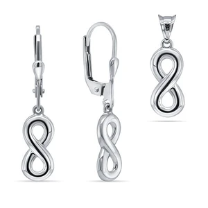 Brilio Silver Designový stříbrný set přívěsku a náušnic SET200W