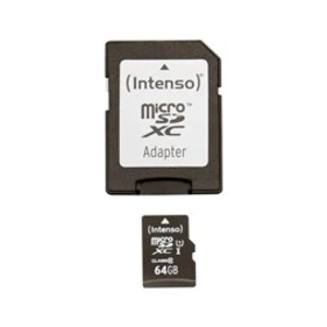 Intenso Premium pamäťová karta micro SDXC 64 GB Class 10, UHS-I vr. SD adaptéru