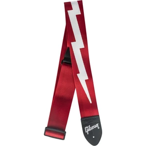 Gibson Lightning Bolt Seatbelt Strap Red