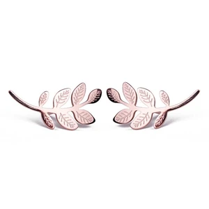 Earrings Vuch Leaves Rose Gold