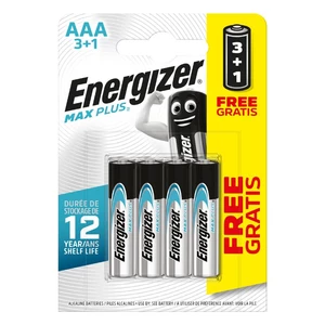 Baterie Energizer MAX Plus AAA - 4ks | AKCE 3+1