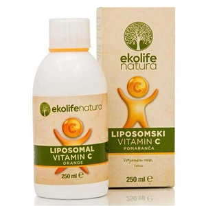 Ekolife Natura Liposomal Vitamin C 500 mg (Lipozomální vitamín C) 250 ml pomeranč