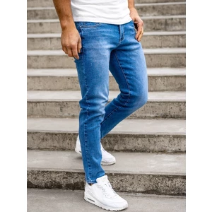 Tmavě modré pánské džíny skinny fit Bolf KX536