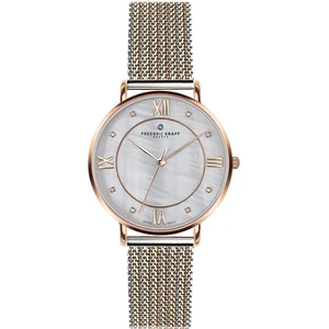 Frederic Graff Rose Liskamm 2 tone. Steel + Rose Gold Mesh FAI-2718