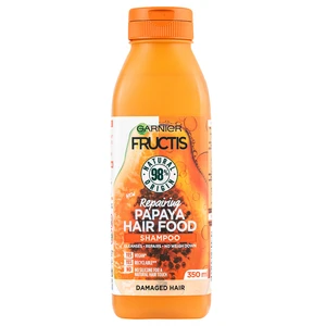 Garnier Fructis Papaya Hair Food regeneračný šampón pre poškodené vlasy 350 ml