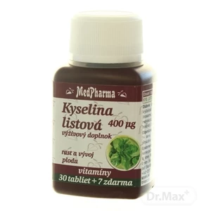 MedPharma Kyselina listová 400μg 37 tablet