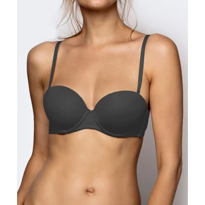 Women's bra Balconette ATLANTIC - dark gray