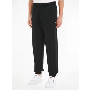 Black Mens Trousers Tommy Jeans Solid Bad - Men