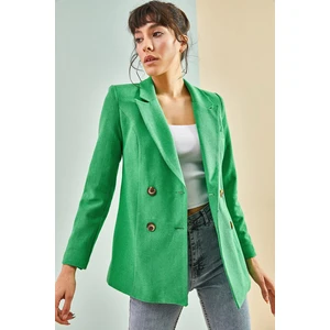 Bianco Lucci Women's Four Button Jacket 8080