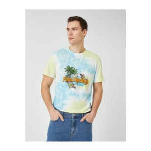Koton Skull Printed T-Shirt Crew Neck Abstract Detailed Short Sleeve