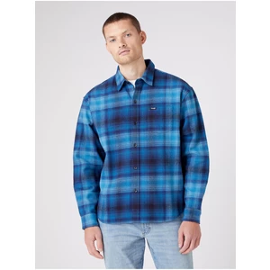 Blue Men's Patterned Shirt Wrangler - Men's