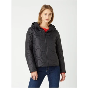 Black Women's Quilted Jacket Wrangler Transitional - Women