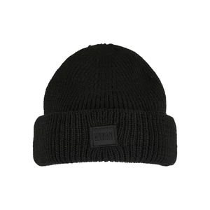Knitted Wool Beanie Black One Size