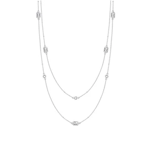 Tamaris Dlhý oceľový náhrdelník so zirkónmi TJ-0058-N-97