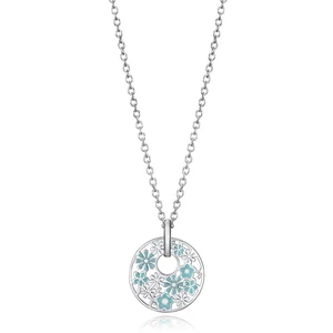 Viceroy Pôvabný oceľový náhrdelník s kvetinami Kiss 75273C01000