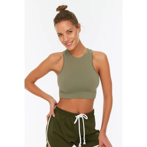 Trendyol Khaki-Stone 2-Pack Halter Neck Seamless Sports Bra