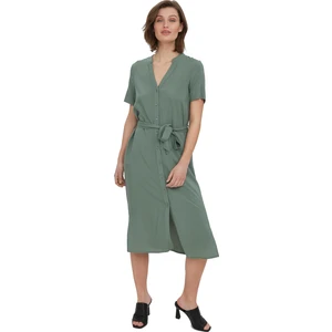 Vero Moda Dámské šaty VMVICA Regular Fit 10258464 Laurel Wreath XS