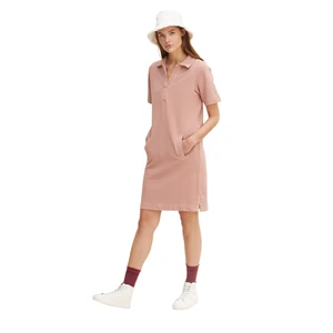 Old Pink Basic Dress with Tom Tailor Pockets - Women