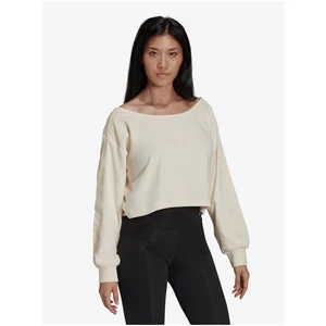 Cream Women's Crop Top adidas Originals - Women