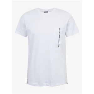 Bílé pánské tričko s kapsou Diesel Rubin - Pánské