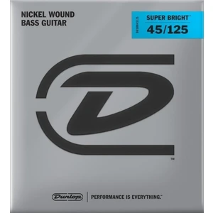 Dunlop DBSBN45125 Nickel Plated Bass Guitar Strings, Medium