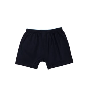 Men's navy blue cotton boxer shorts