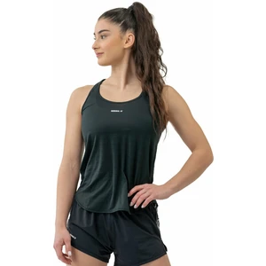 Nebbia FIT Activewear Tank Top “Airy” with Reflective Logo Black L