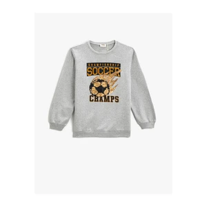 Koton Sweatshirt - Gray - Relaxed fit