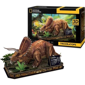 Puzzle 3D 44 dílků Triceratops