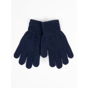 Yoclub Kids's Children's Basic Gloves RED-MAG4U-0050-002 Navy Blue