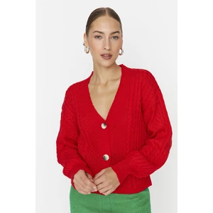 Trendyol Cardigan - Red - Regular fit