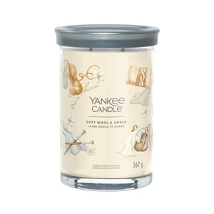 Yankee Candle Aromatická sviečka Signature tumbler veľký Soft Wool & Amber 567 g