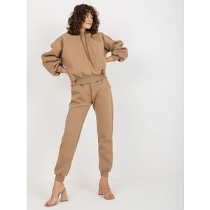 Women's basic tracksuit - beige