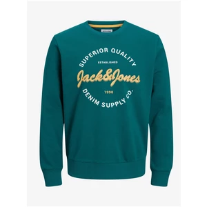 Green Mens Sweatshirt Jack & Jones Andy - Men
