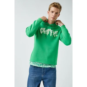 Koton Sweatshirt - Green - Relaxed fit