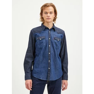 Levi's Tmavě modrá pánská džínová košile Levi's® Barstow Western Standard - Pánské