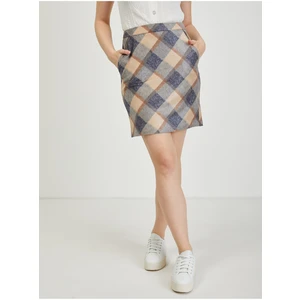 Beige-gray checkered skirt ORSAY - Ladies