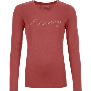 Ortovox 185 Merino Mountain Womens Long Sleeve T-Shirt Blush M