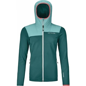 Ortovox Fleece Plus Hoody W Pacific Green XS Outdoorová mikina