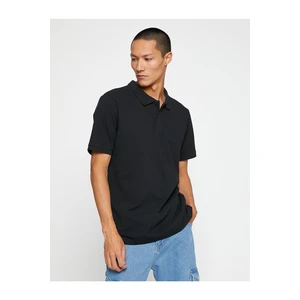 Koton Basic T-Shirt Polo Neck Slim Fit with Buttons.