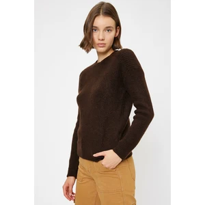 Koton Sweater - Brown - Regular fit
