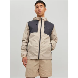 Cream Men's Lightweight Hooded Jack & Jones Filo - Men