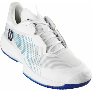Wilson Kaos Swift 1.5 Mens Tennis Shoe White/Blue Atoll/Lapis Blue 45 1/3 Chaussures de tennis pour hommes